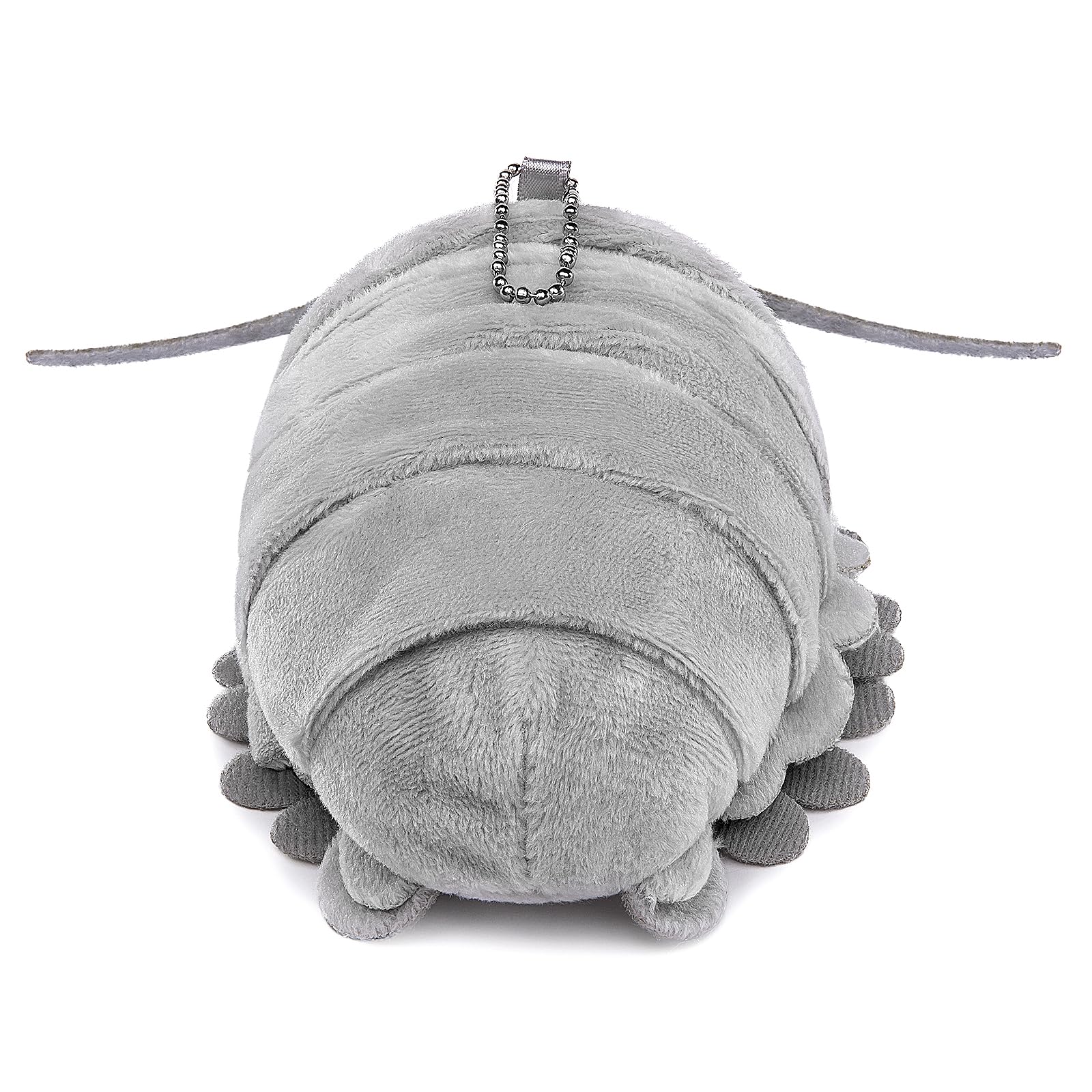 Isopod Plush Keychain Toy, Realistic Grey Isopod Stuffed Animals Keyring Pendant