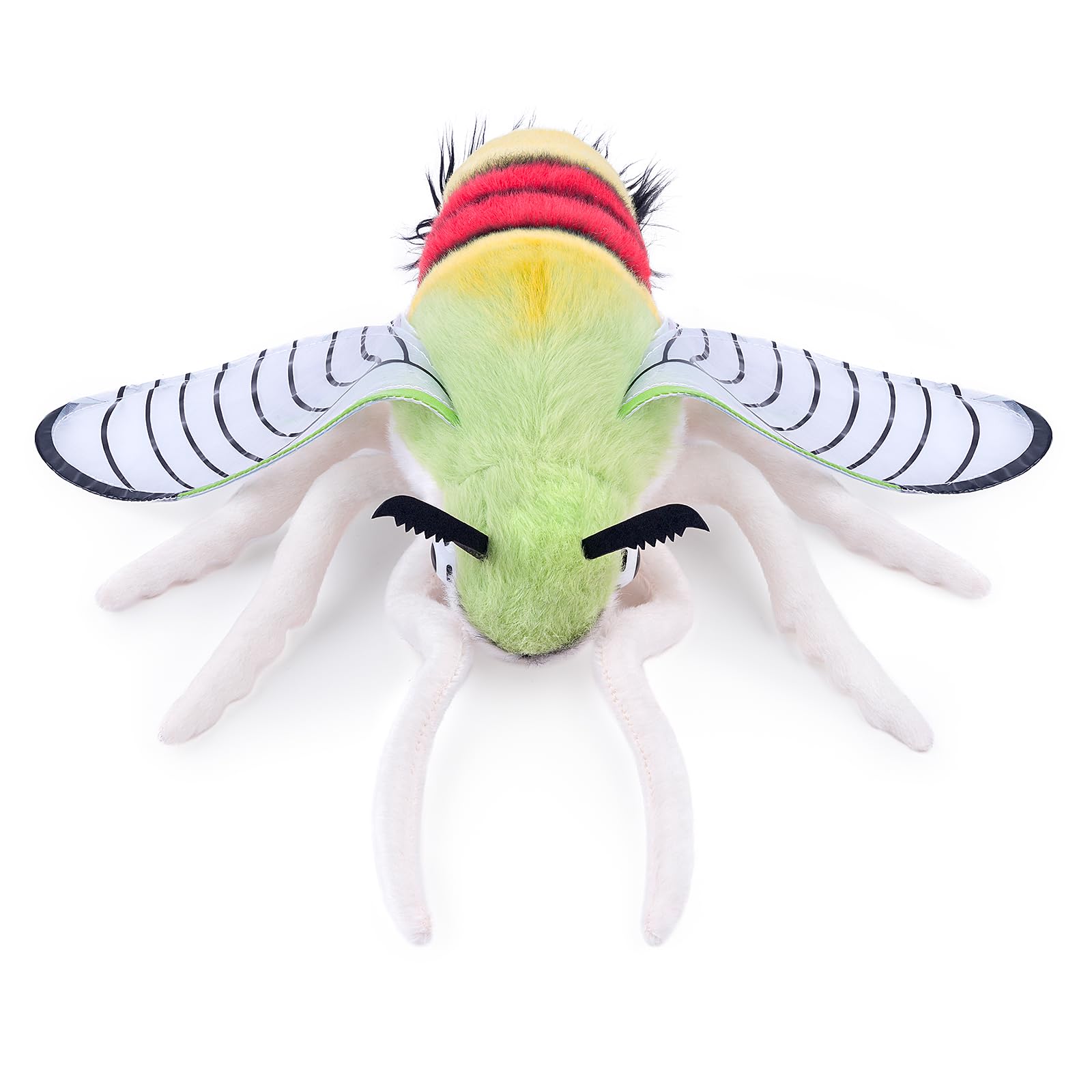 Pellucid Hawk Moth Plush Toy, Lifelike Pellucid Hawk Moth Plush Toy 11in, Soft and Cute Moth Toys, Realistic Design