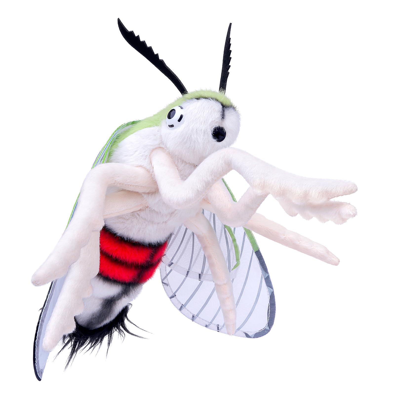 Pellucid Hawk Moth Plush Toy, Lifelike Pellucid Hawk Moth Plush Toy 11in, Soft and Cute Moth Toys, Realistic Design