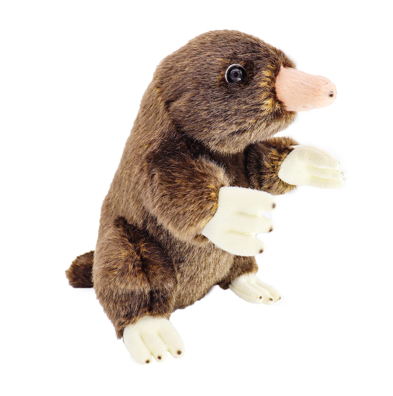 Mole Plush Toy - Realistic Mole Stuffed Animals, Lifelike Standing Mole Animals Stuffed Toys Birthday Gifts for Kids, 7.9Inches