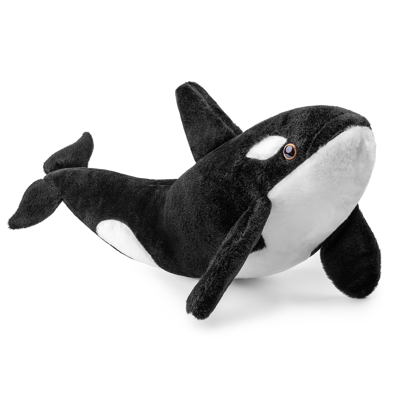 Orca Plush Toy - Realistic Orca Stuffed Animals, Soft Ocean Sea Creatures Orca Sharks Plush Toy Gift Collection for Kids