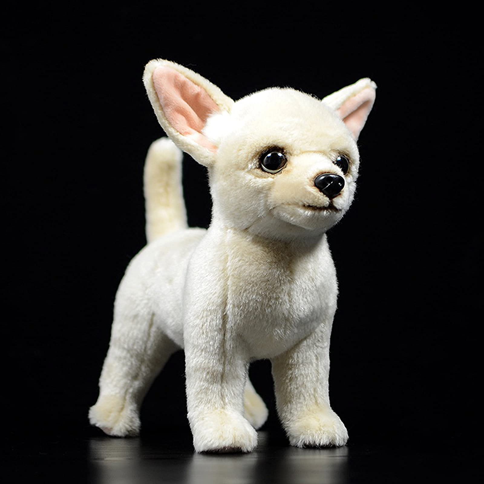 Simulation Chihuahua Dog Stuffed Animal - 10 inch Cute Chihuahua Dog Plush Toy, Lovely Dog Plush Toy Model as Gift Toy Gift Collection for Kids