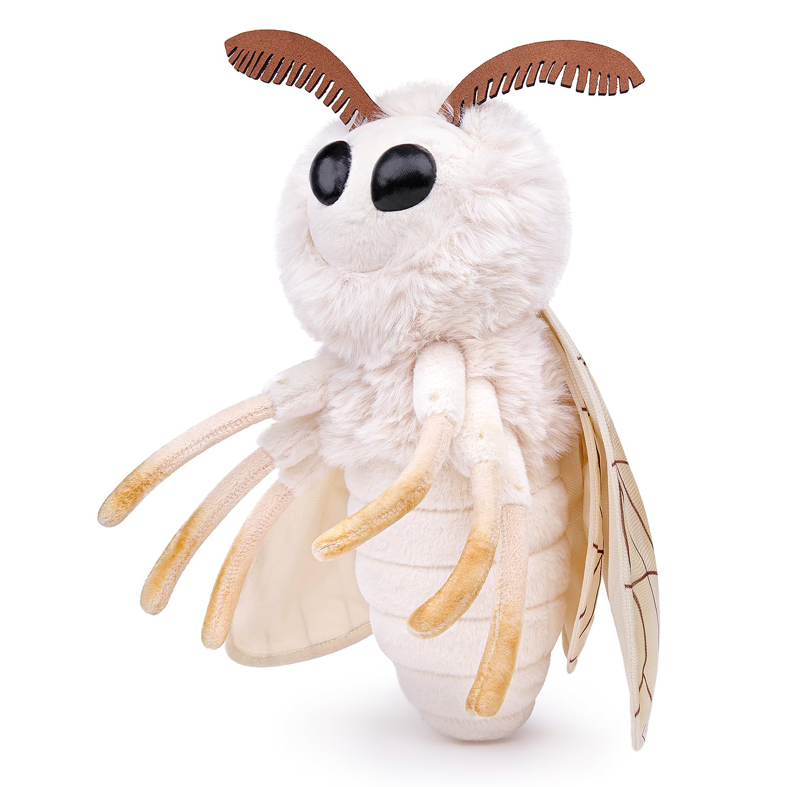 Rosy Maple Moth Stuffed Animal Moth Plush Pillow Toy, Funny Mothman Pillow Throw 12in