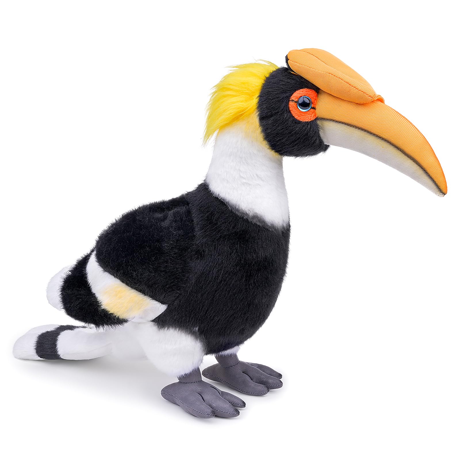 Malaysian Hornbill Plush Toy - Realistic Hornbill Stuffed Animals, Lifelike Animal Plushie Figure as Gift for Your Friends