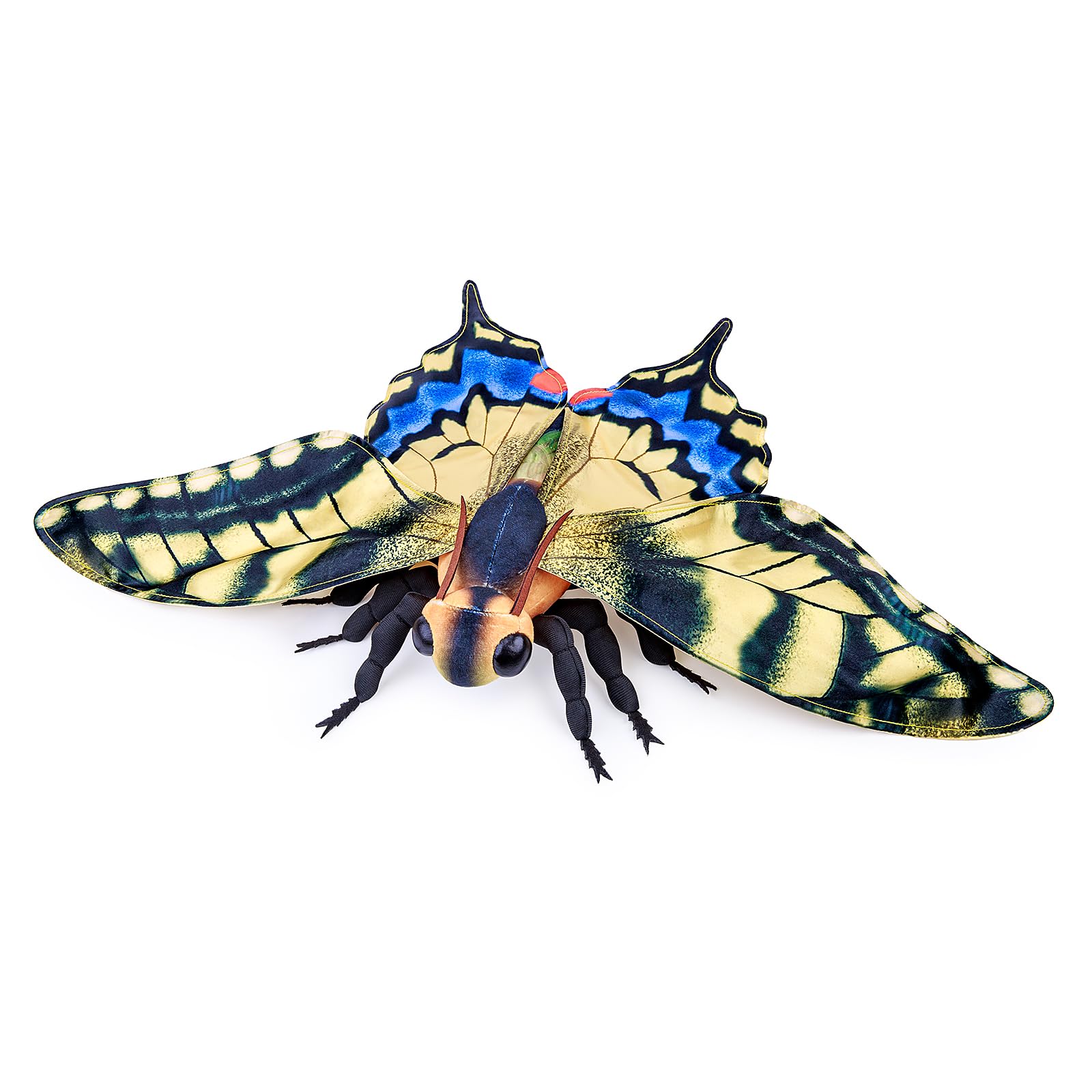 Swallowtail Butterfly Plush Toy, Lifelike Swallowtail Butterfly Stuffed Animals 11in