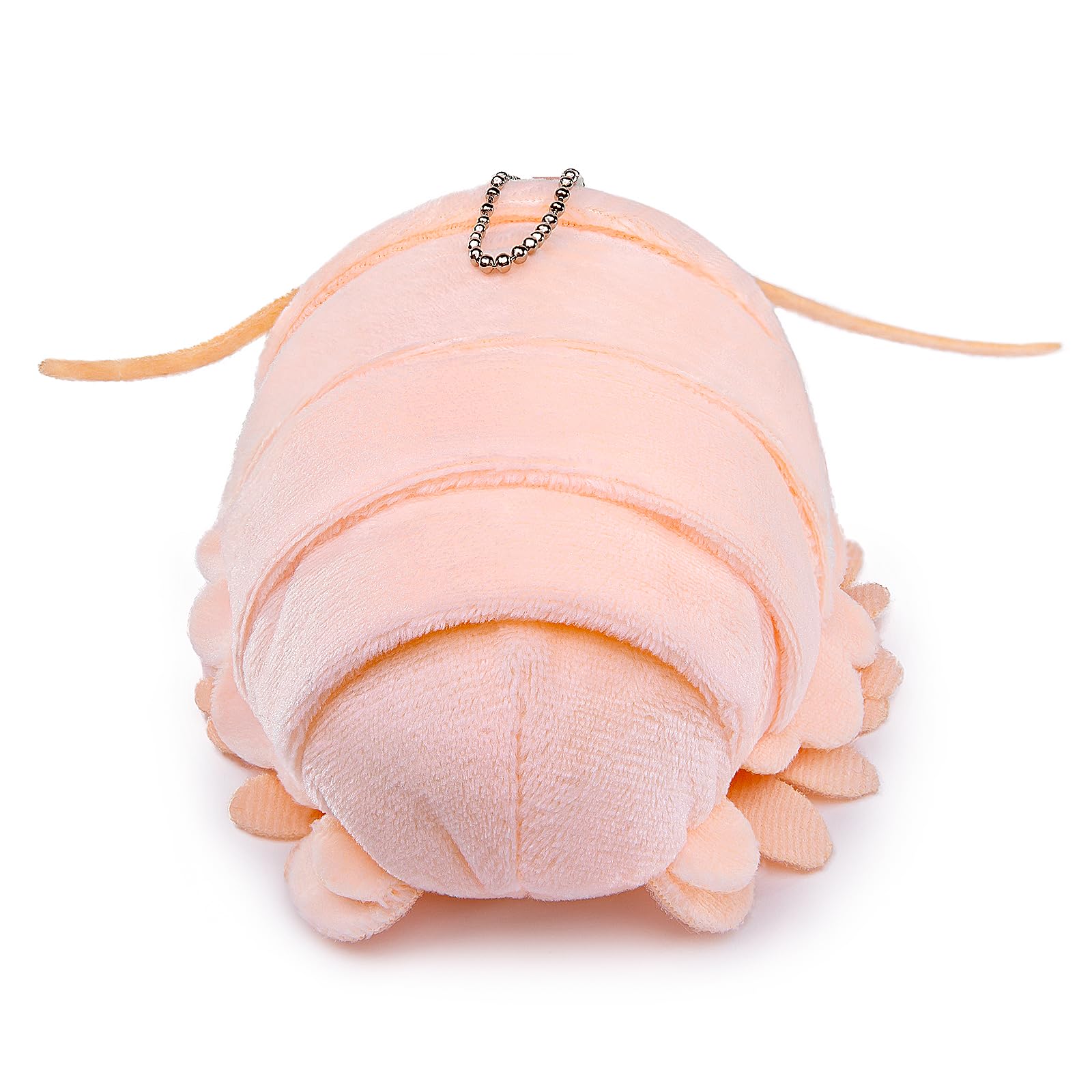 Isopod Plush Keychain Toy, Realistic Grey Isopod Stuffed Animals Keyring Pendant