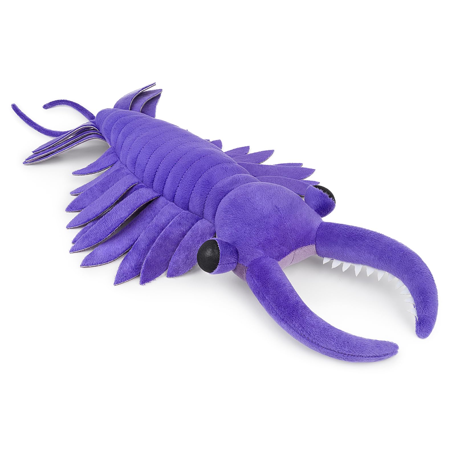 Realistic Anomalocaris Plush Toy - Lifelike 21" Purple Cambrian Ancient Organism Anomalocaris Shrimp Stuffed Animals