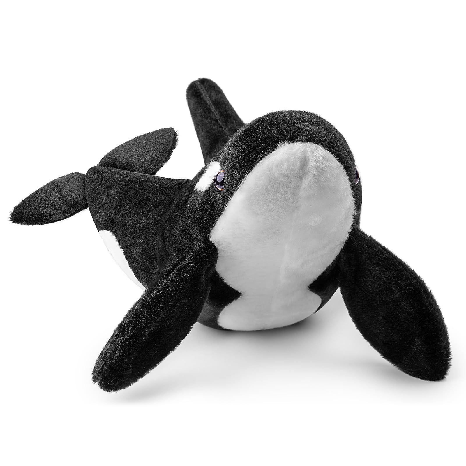 Orca Plush Toy - Realistic Orca Stuffed Animals, Soft Ocean Sea Creatures Orca Sharks Plush Toy Gift Collection for Kids