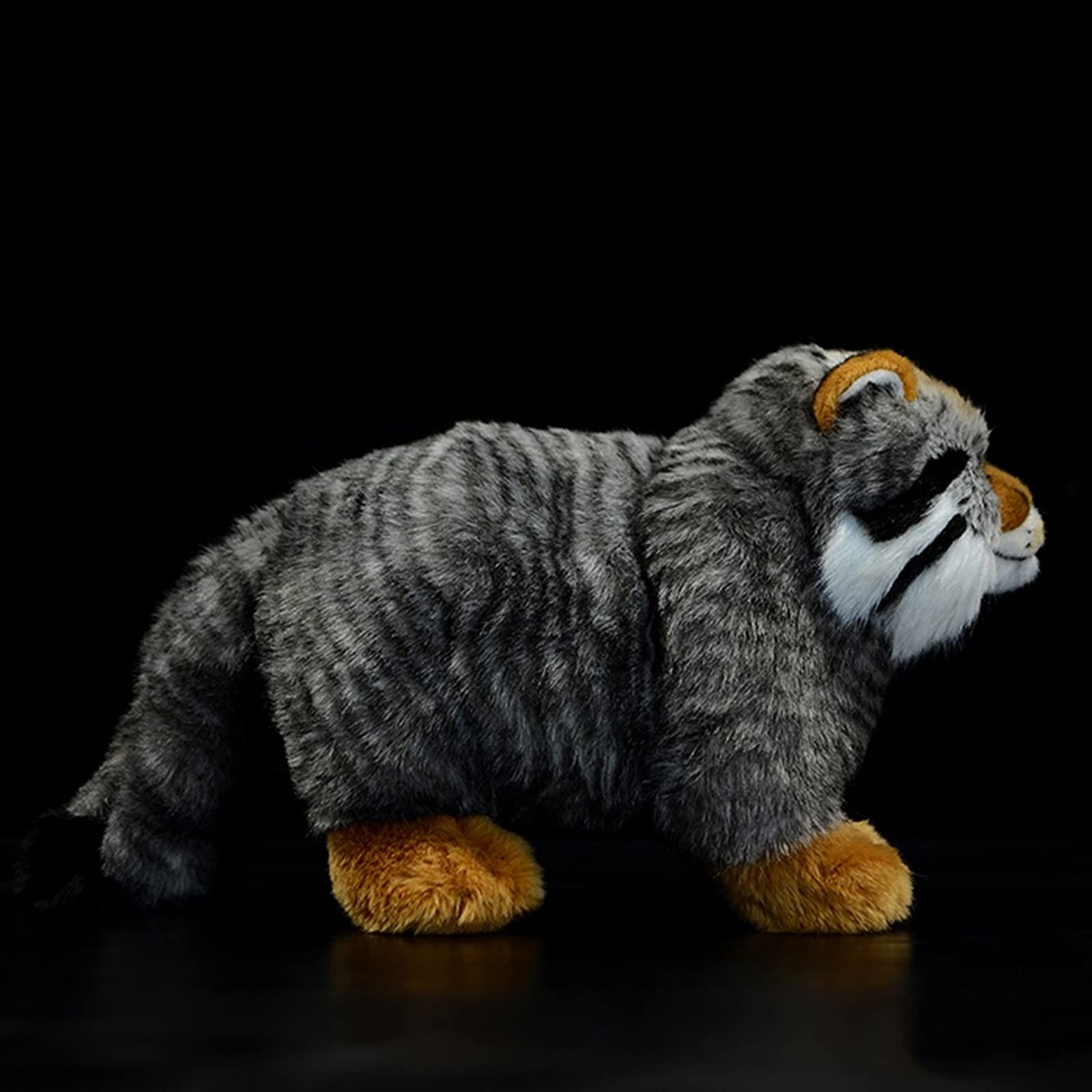 Pallas Cat Plush Toy - Simulation Soft Realistic Gray Pallas's Cat Stuffed Animals Cute Toys Real Plushie Toy, Unique Plush Gift Collection for Kids