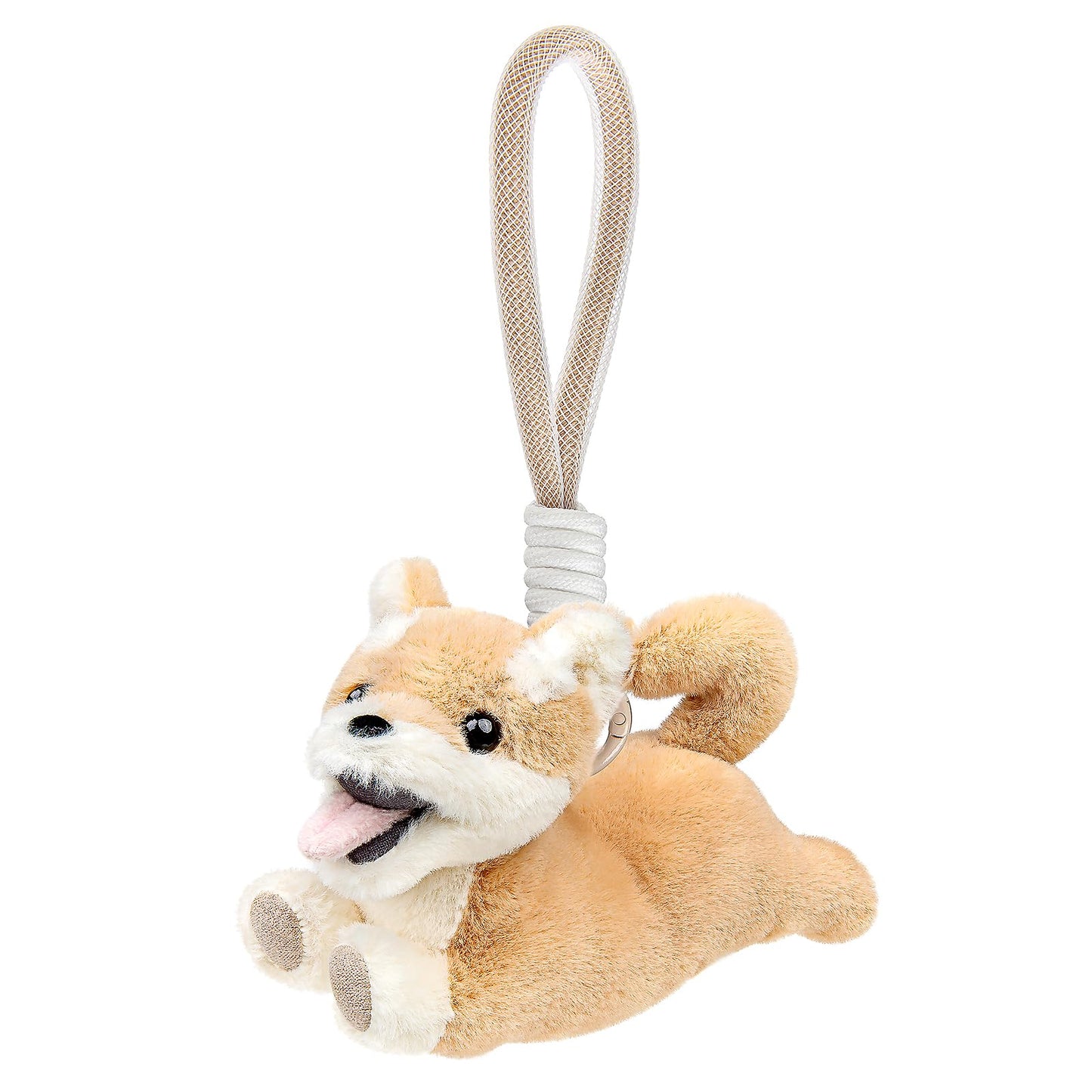 Cute Dog Plush Keychain, Soft Stuffed Animal Dog Charm, for Birthday, Party Favors, Holiday Gifting