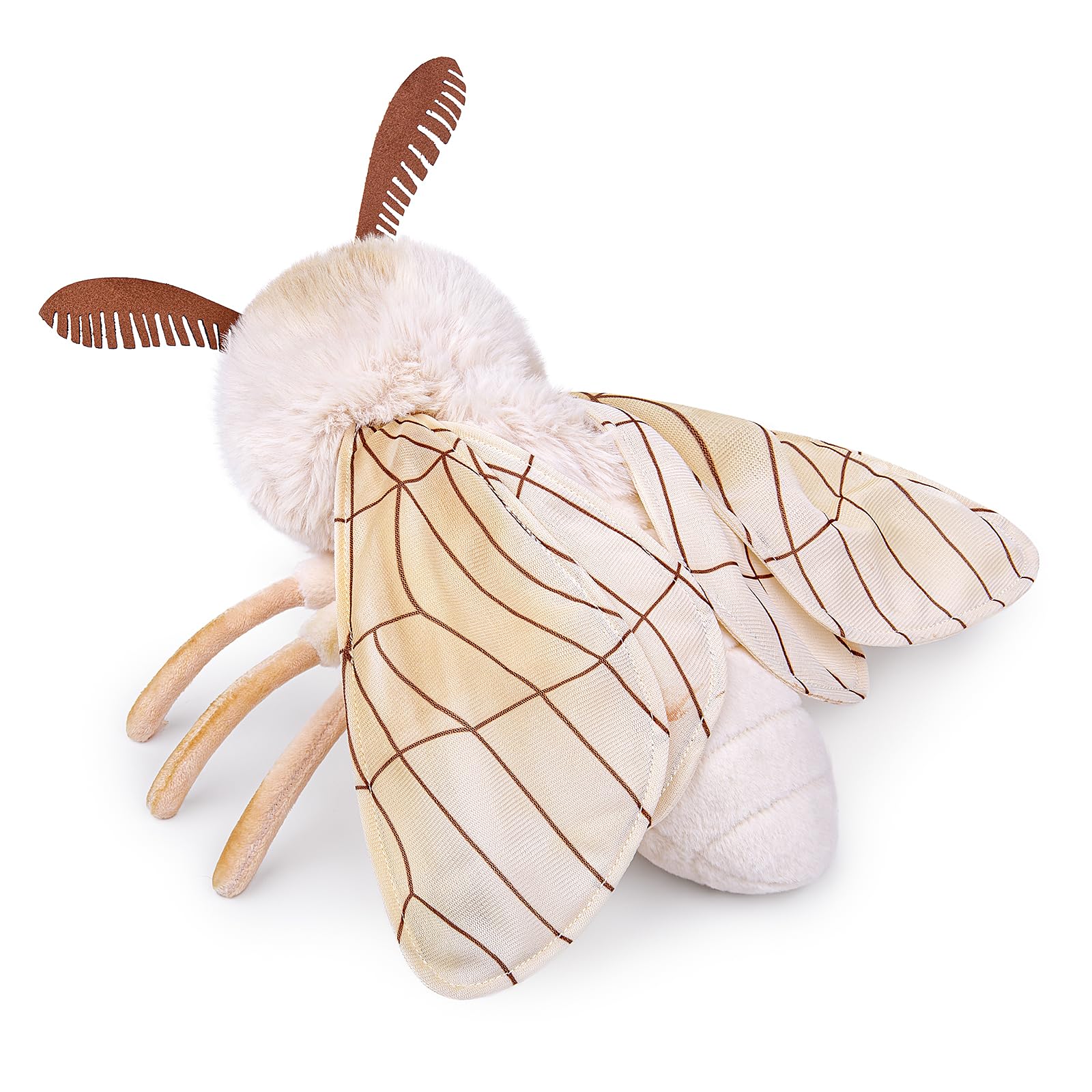 Rosy Maple Moth Stuffed Animal Moth Plush Pillow Toy, Funny Mothman Pillow Throw 12in