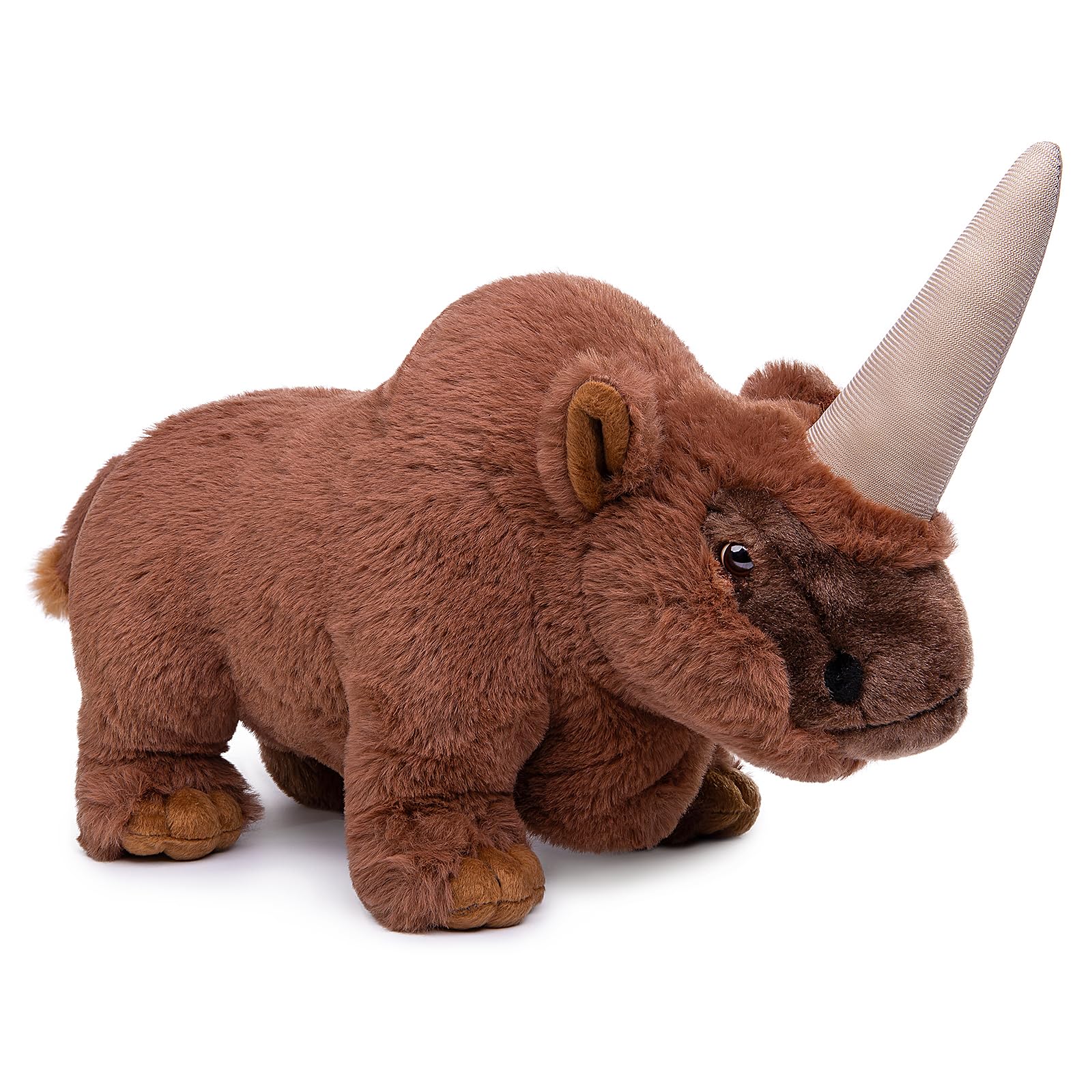 Elasmotherium Plush Toy, Realistic Brown Rhino Stuffed Animals