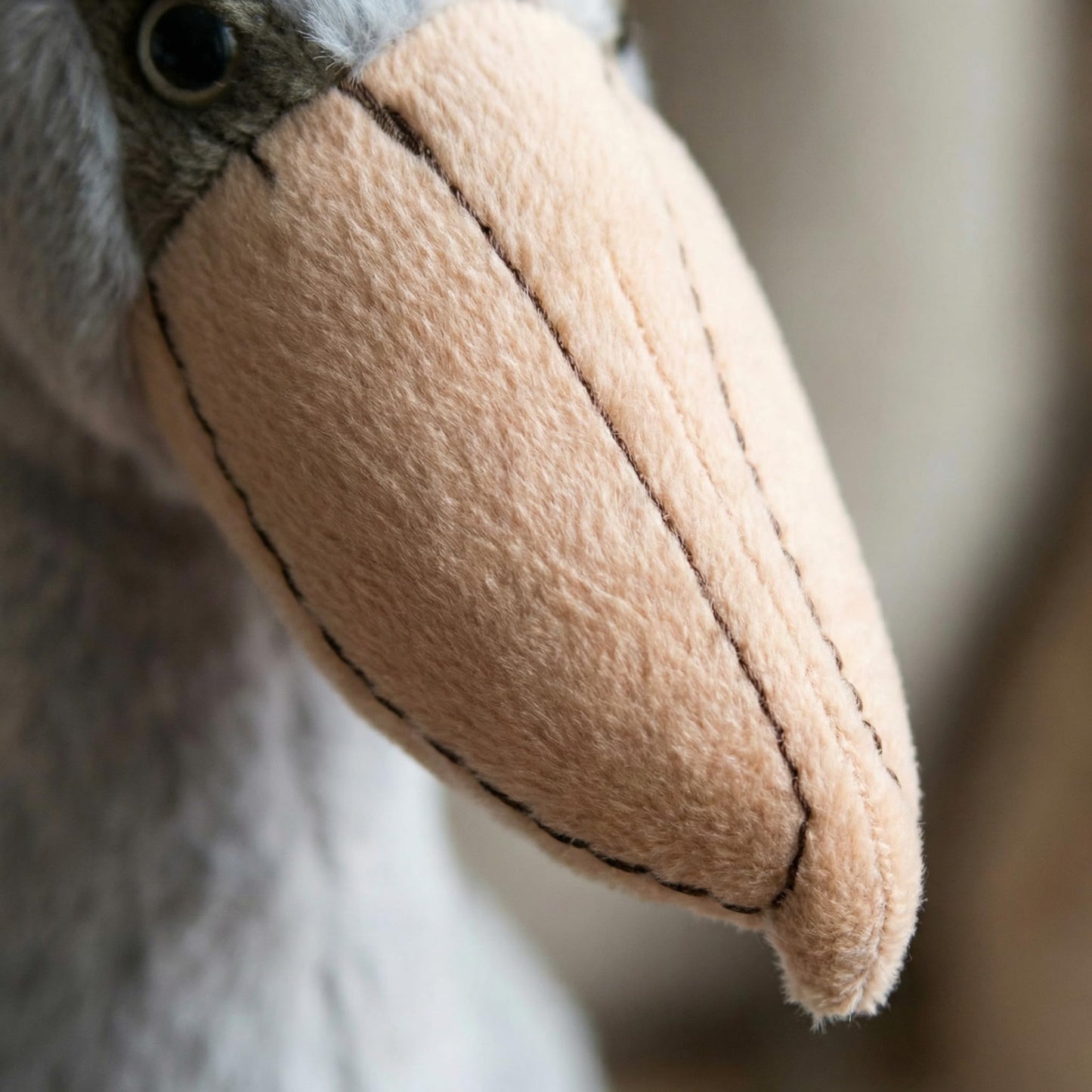 Plush Shoebill Toys Stuffed Animal with 3 Shoebills Baby Stuffed Animals - Big Shoebill Stork Zippers 3 Little Plush Baby Shoebills, Gift for Storks Lovers
