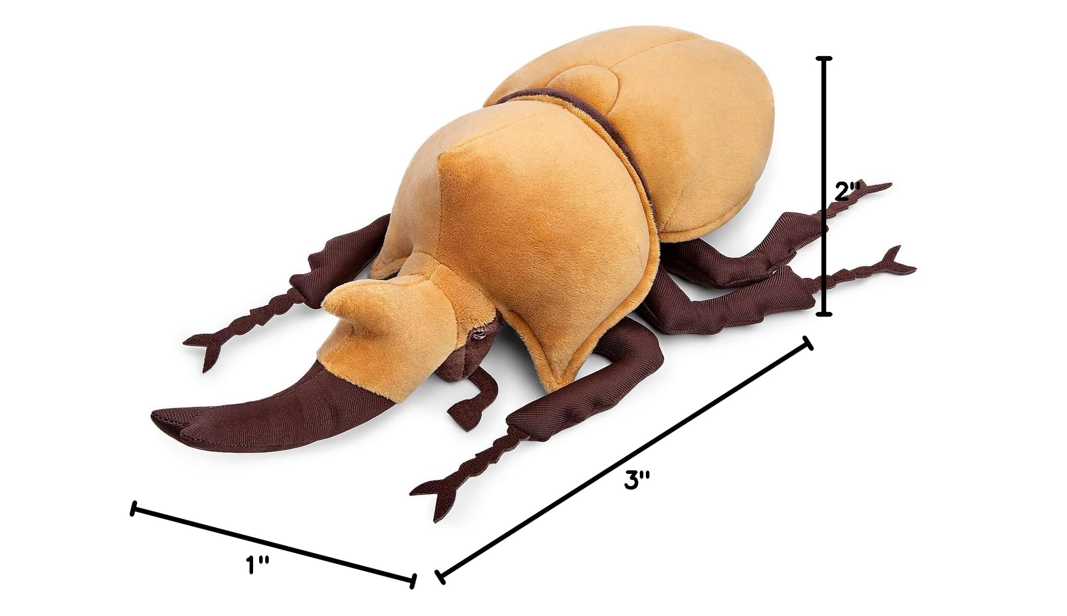 Simulation Beetle Stuffed Plush Toy, Realistic Atlas Animal Insect Beetle, Soft Crustaceans Animals Model, Unique Beetle Toys Model Dolls Gifts for Kids