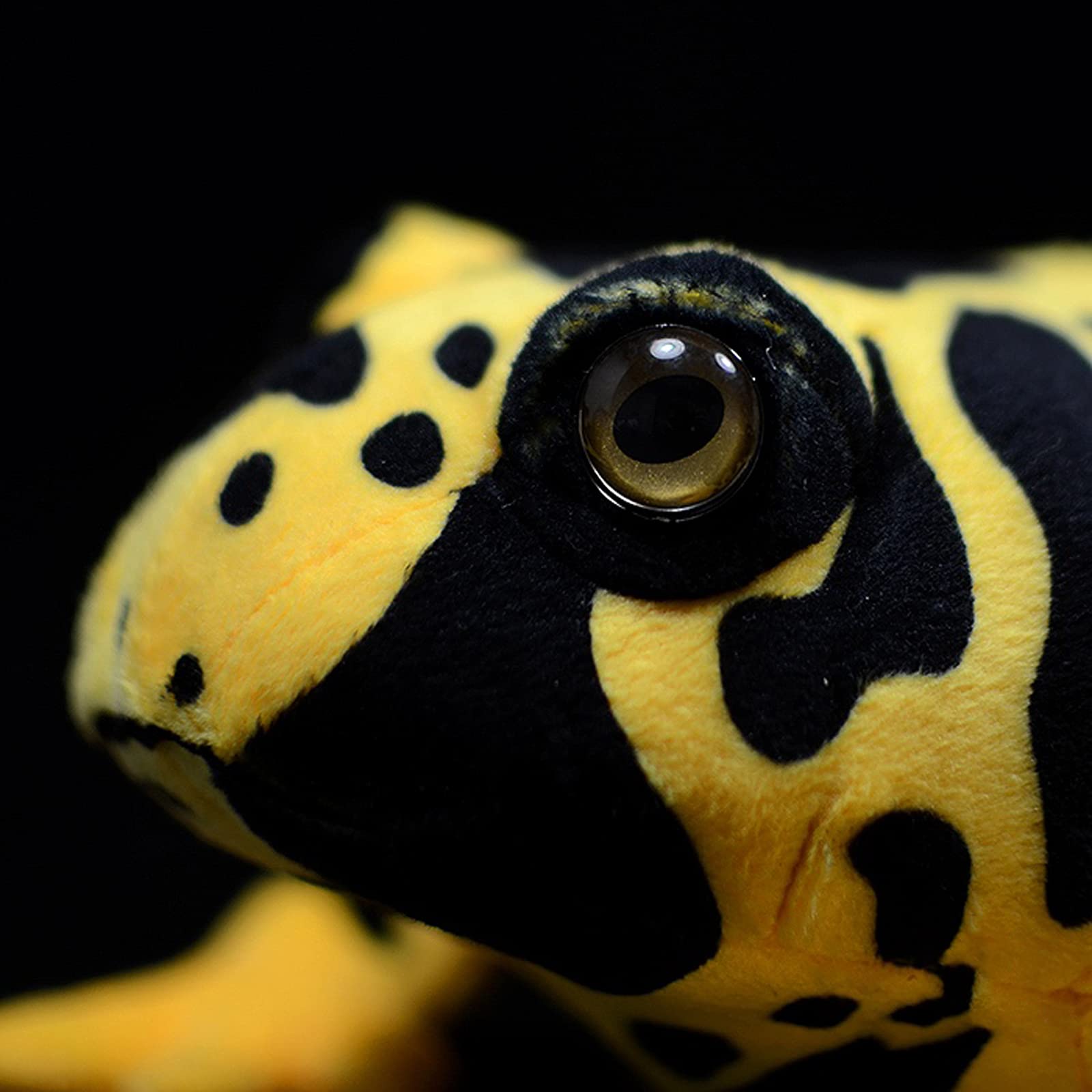 Simulation Yellow Frog Stuffed Plush Toy - 6.3inch Lifelike Wild Animals Poison Dart Poisondartfrog Plushie Toys Figur, Super Soft Plush Dolls for Kids Stuffed Toys, Gifts for Kids