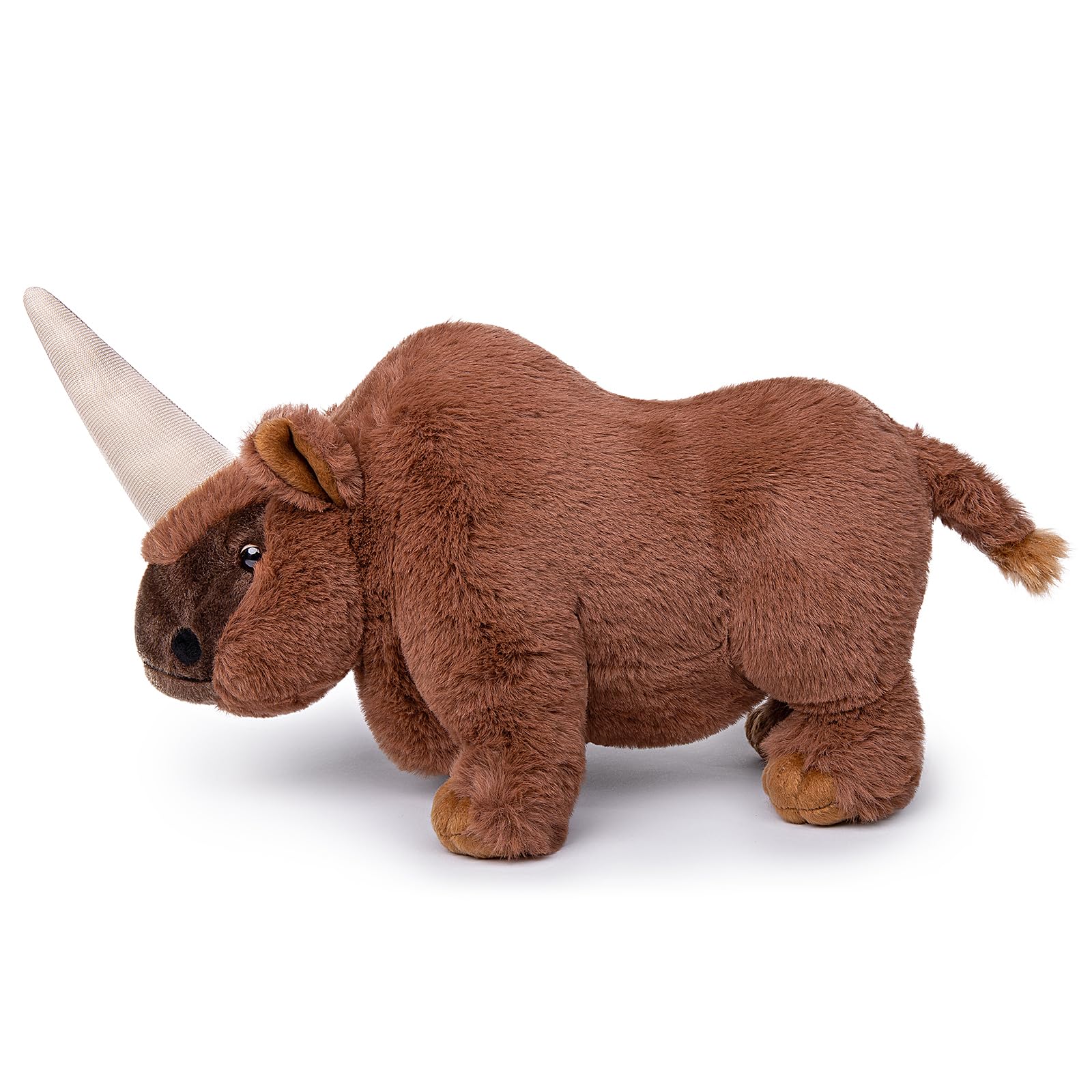 Elasmotherium Plush Toy, Realistic Brown Rhino Stuffed Animals