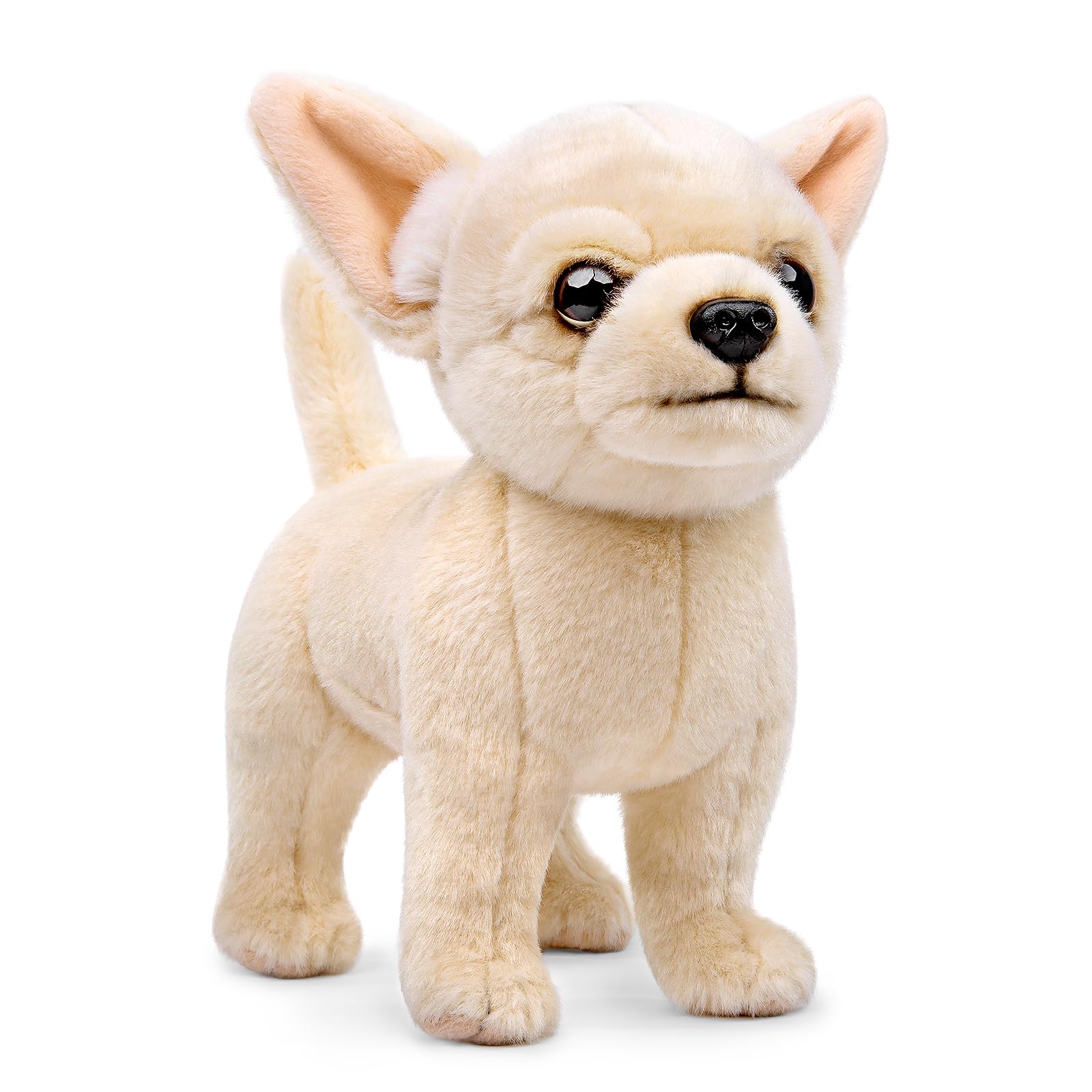 Simulation Chihuahua Dog Stuffed Animal - 10 inch Cute Chihuahua Dog Plush Toy, Lovely Dog Plush Toy Model as Gift Toy Gift Collection for Kids