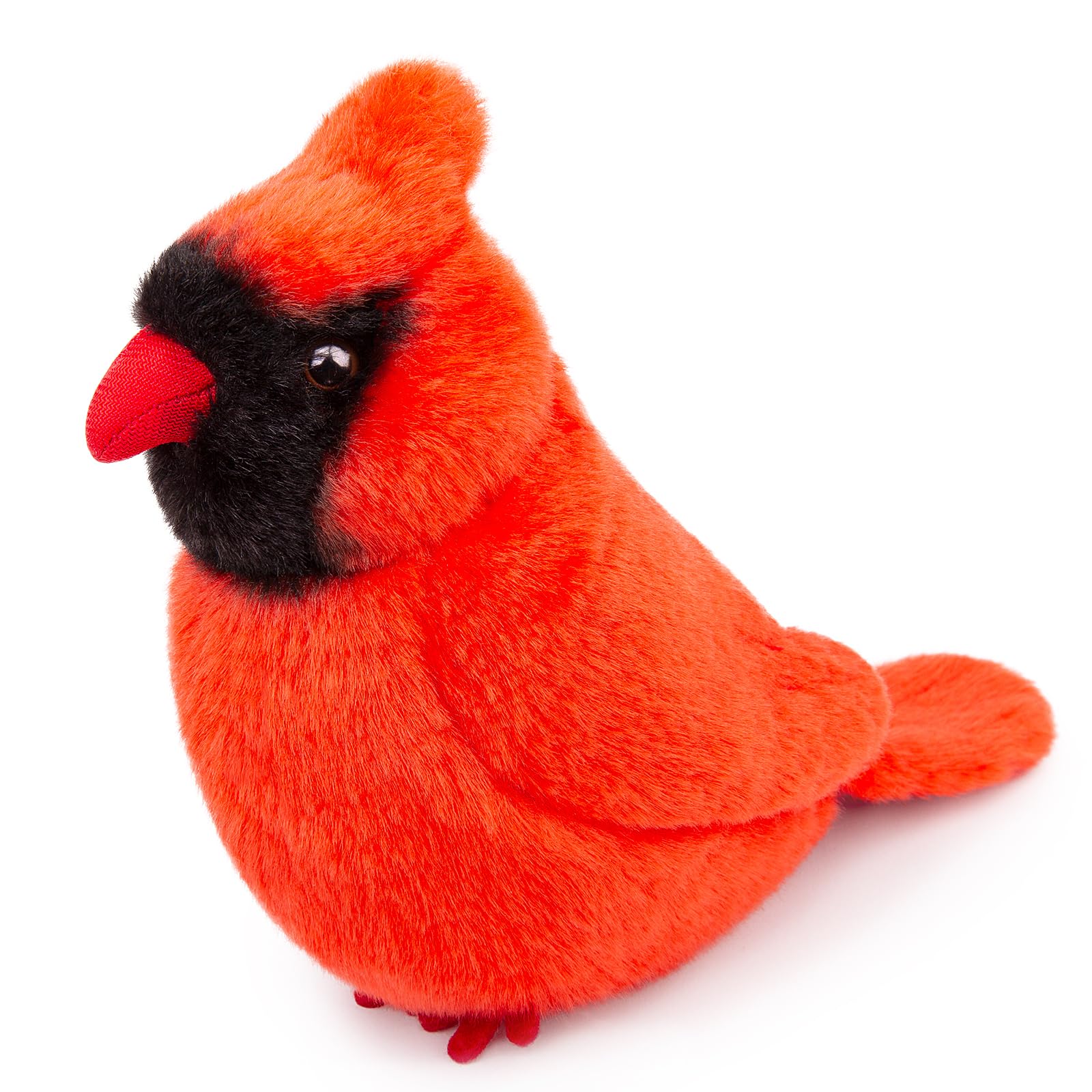 Red Cardinal Bird Plush Toy - Realistic Northern Cardinal Stuffed Animals 6inch, Soft Plush Cardinal Animal Dolls, Cute Little Red Cardinal Plush for Your Friends