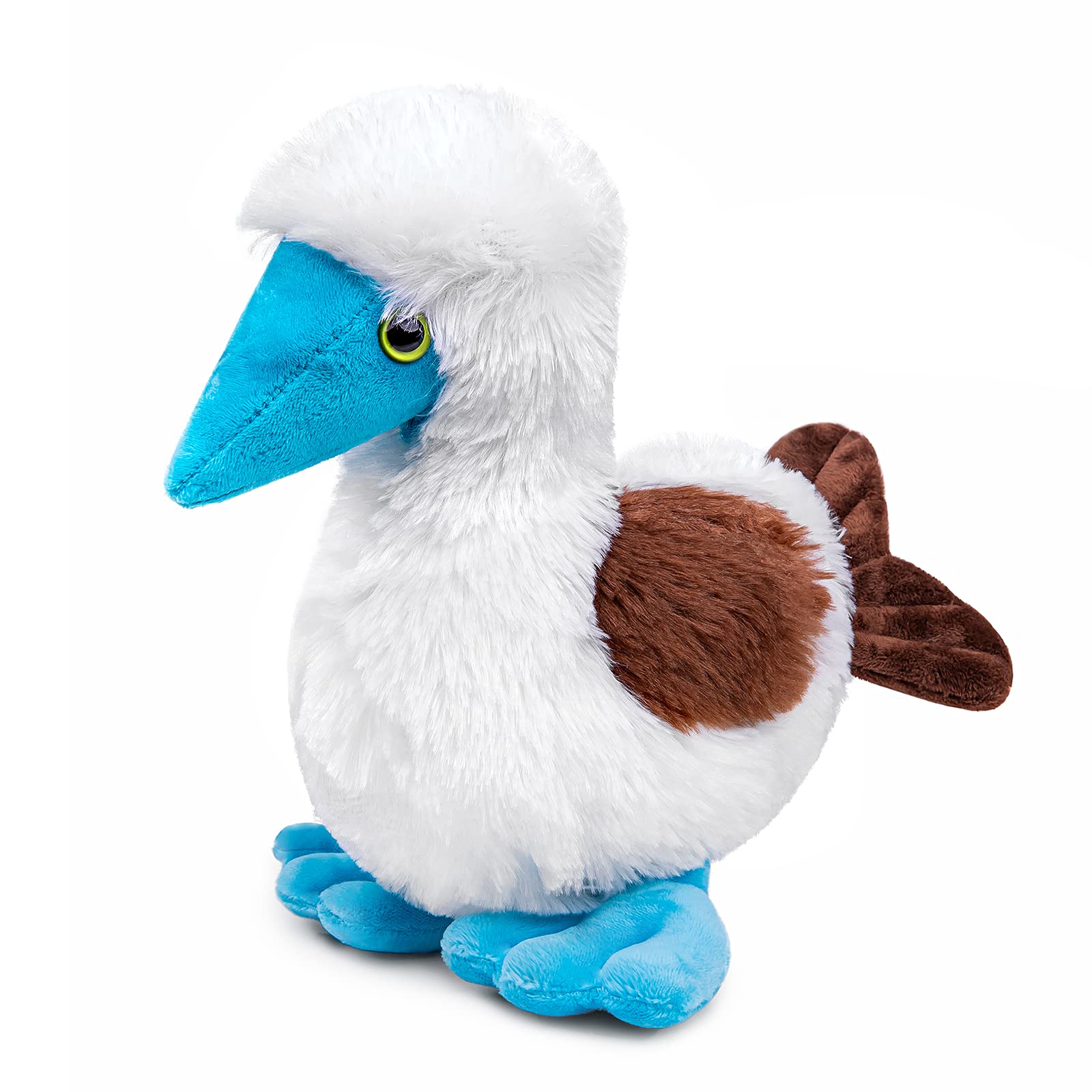 Simulation Blue Footed Booby Plush Toy, Super Soft and Cute Blue Footed Booby Stuffed Animal Toys Fun Kids Gift Home Decor