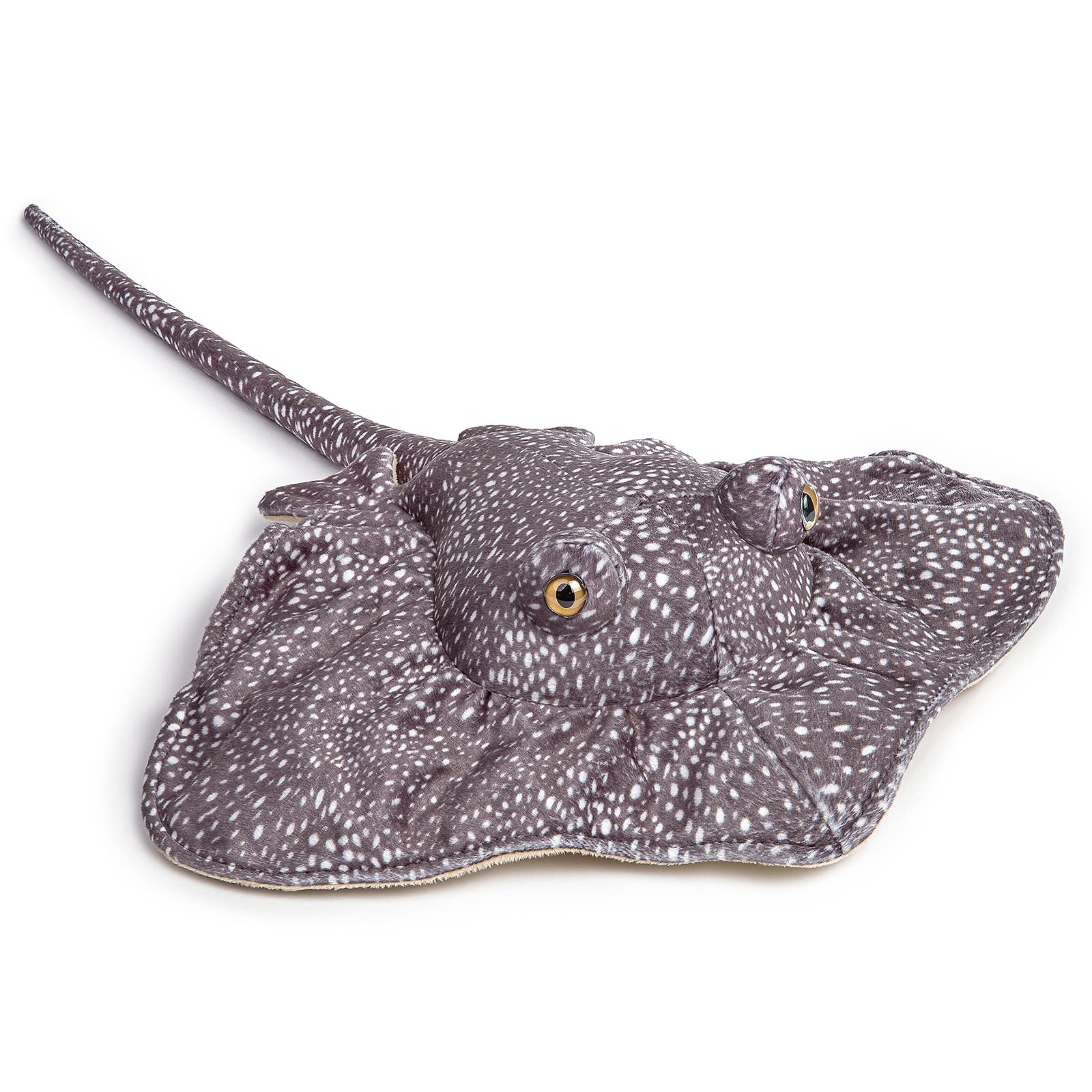 Simulation Stingray Fish Plush Toys Stuffed Animal - 20 inch Manta Ray Bass Leopard Stingray Fish Deep Sea Toy, Cute Skate Fish Toy as Gift for Kids