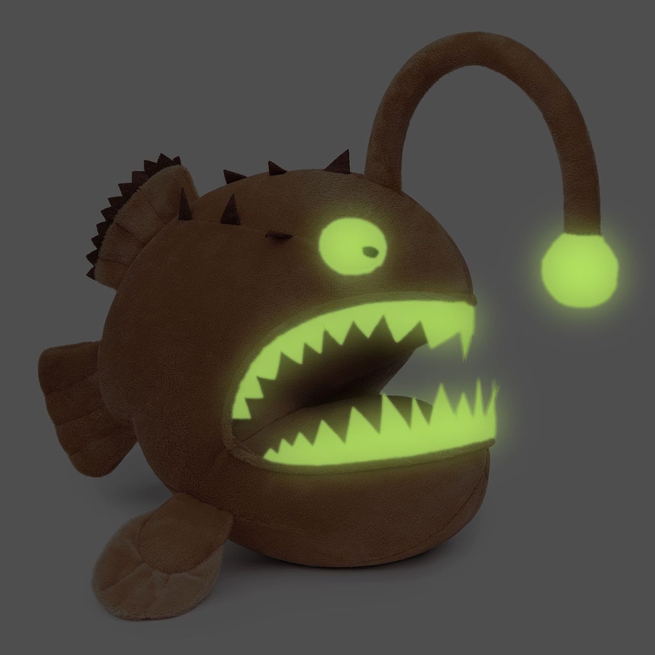 Luminous Anglerfish Plush Toy, Blue Anglerfish Creepy Stuffed Animals