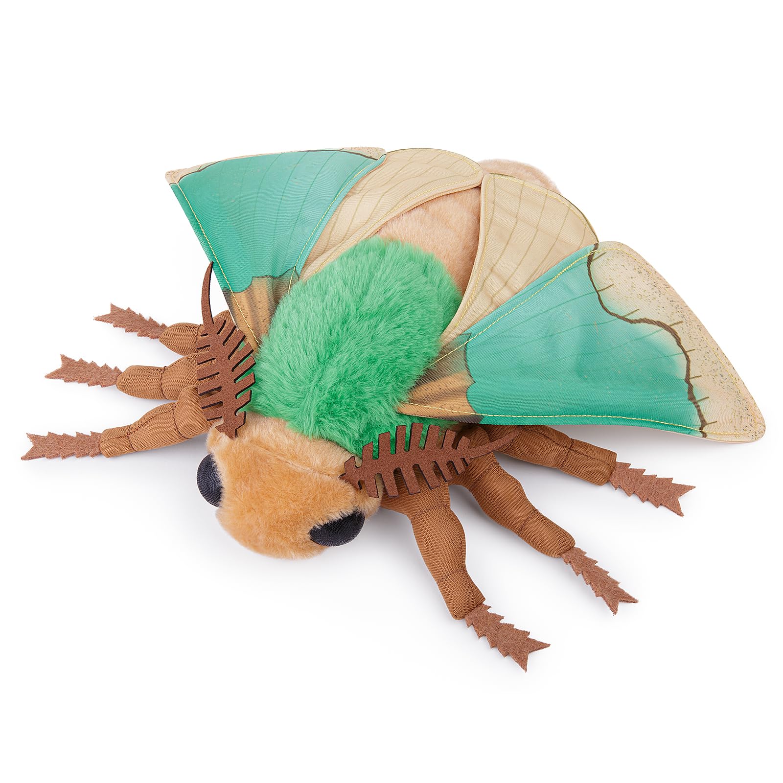 Green Moth Plush Toy, Lifelike Green Moth Stuffed Animals