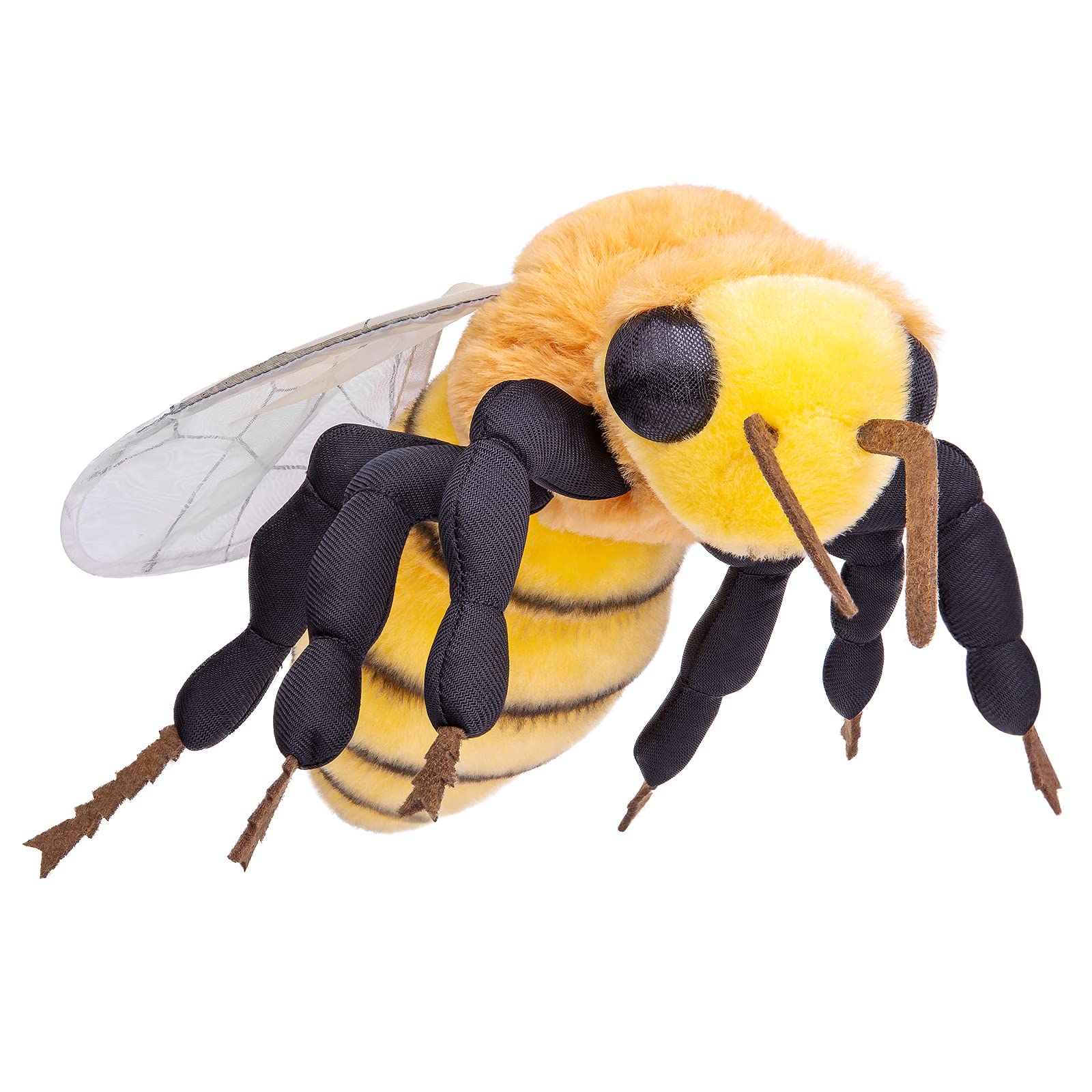 Bee Plush Toy, Lifelike Bee Stuffed Animals, Realistic Bee Big Wings Toys