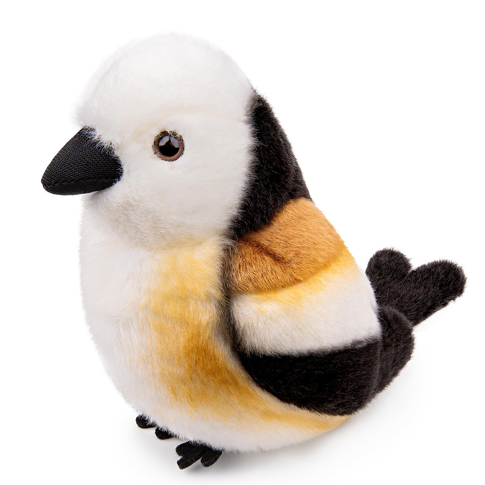 Long Tailed Tit Bird Plush Toy, Cute Long Tailed Tit Bird Stuffed Animals Keychain Toy