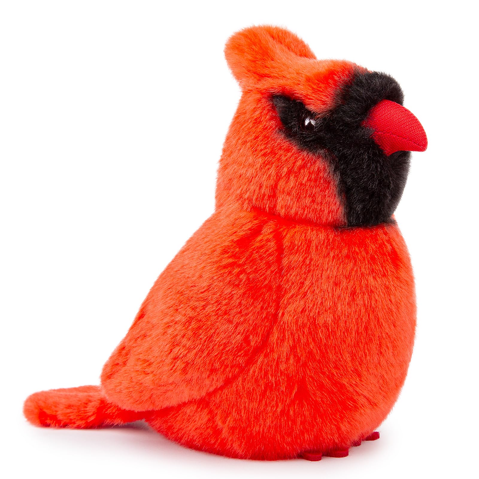 Red Cardinal Bird Plush Toy - Realistic Northern Cardinal Stuffed Animals 6inch, Soft Plush Cardinal Animal Dolls, Cute Little Red Cardinal Plush for Your Friends