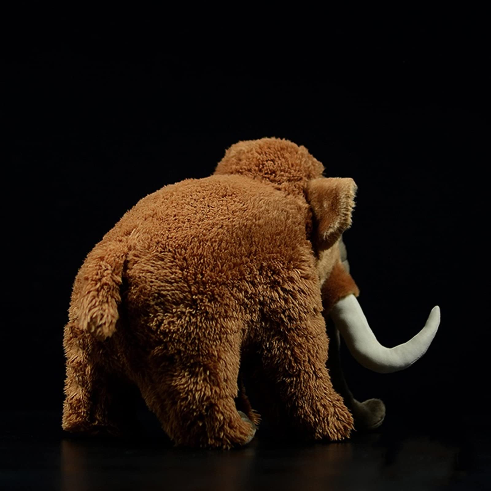 Realistic Woolly Mammoth Plush Toy - Simulation 14” Mammoth Stuffed Animal, Soft Wild Animals Mammoth Stuffed Toys, Unique Plushie Toys Model Dolls Collection for Kids