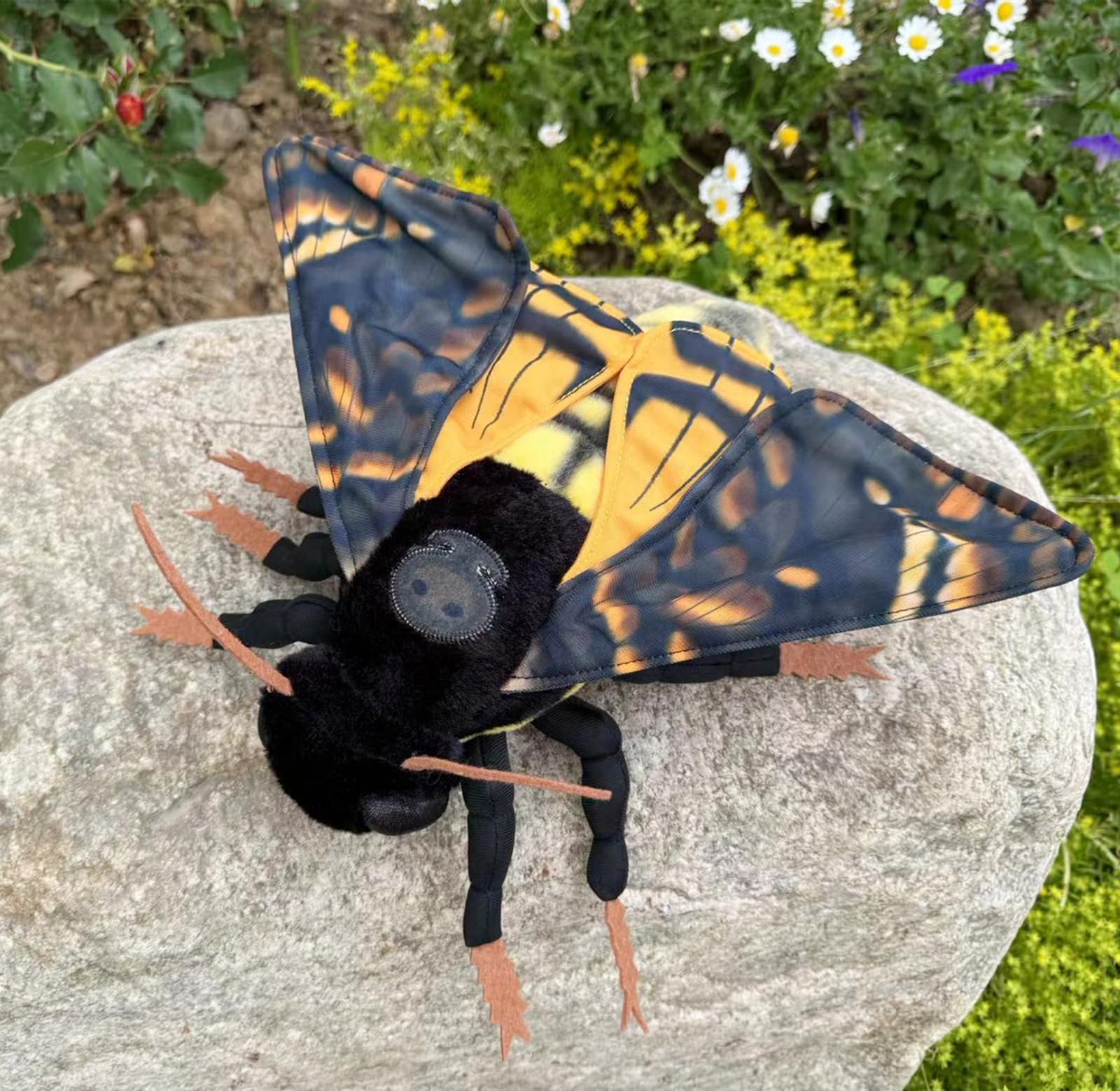 Death's-Head Hawkmoth Plush Toy, Large Death Hawk Moth Stuffed Animals