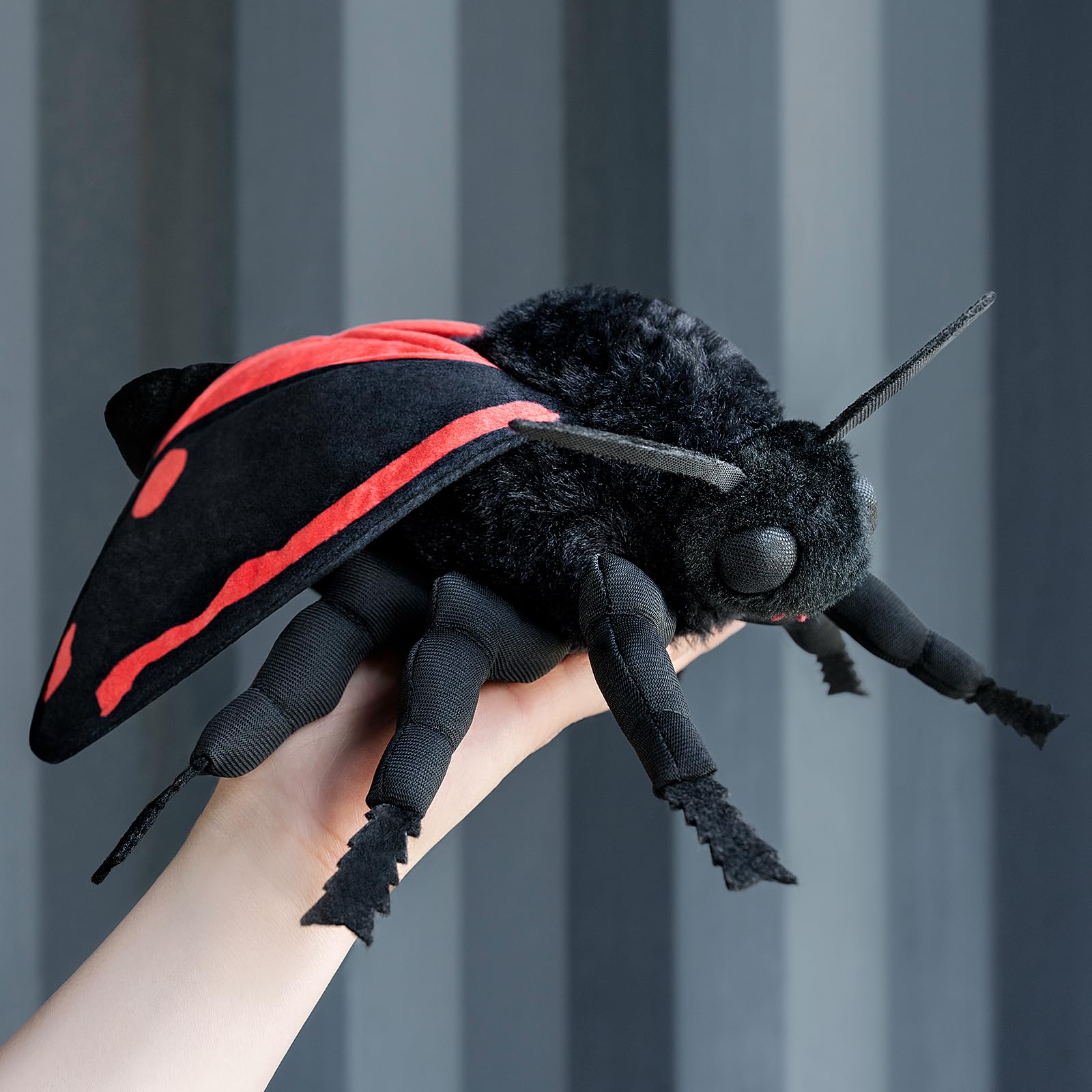 Cinnabar Moth Plush Toy, Lifelike Cinnabar Moth Stuffed Animals