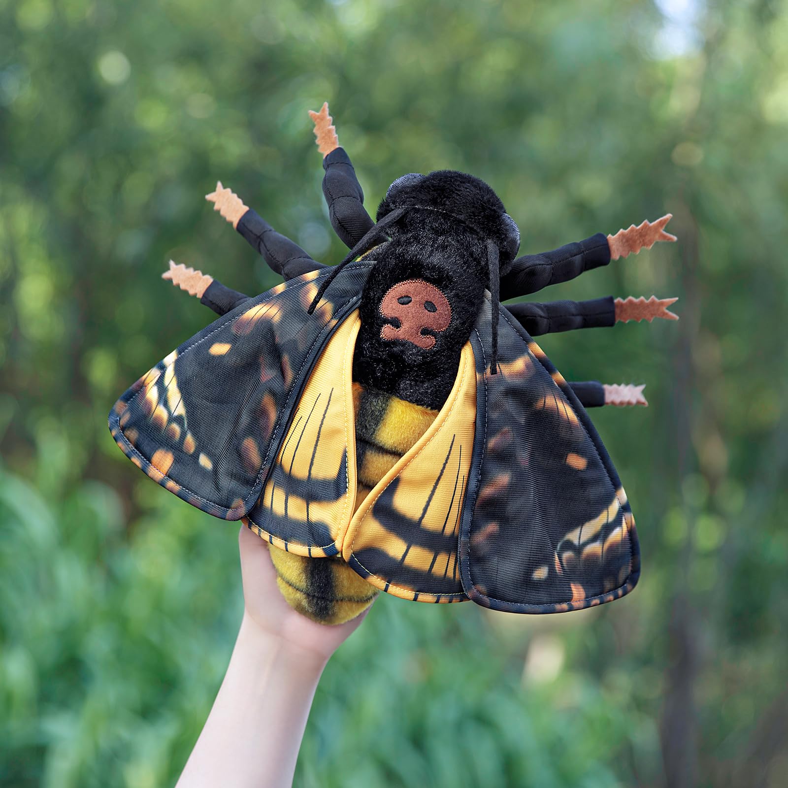 Death's-Head Hawkmoth Plush Toy, Lifelike Death Hawk Moth Stuffed Animals