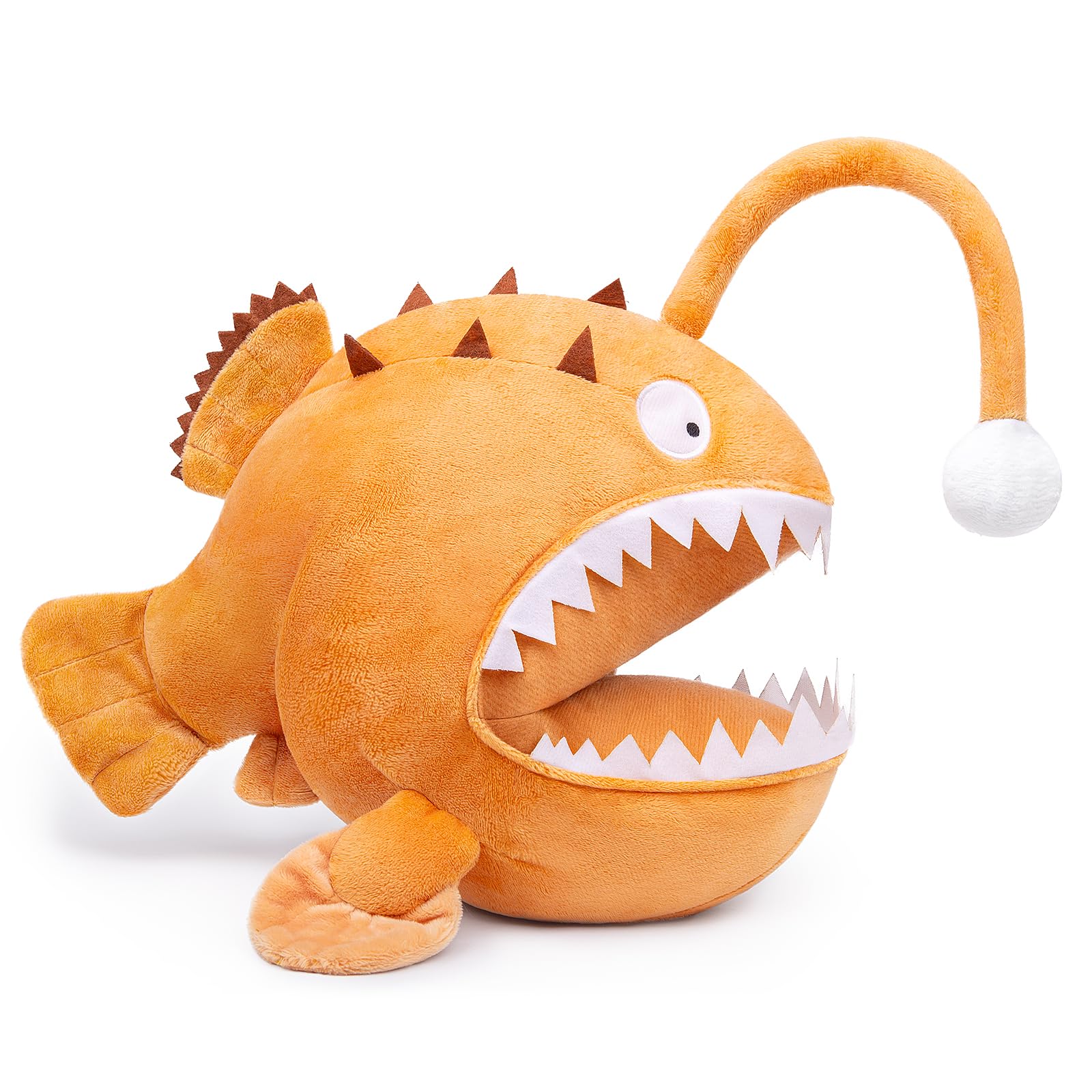 Luminous Anglerfish Plush Toy, Blue Anglerfish Creepy Stuffed Animals