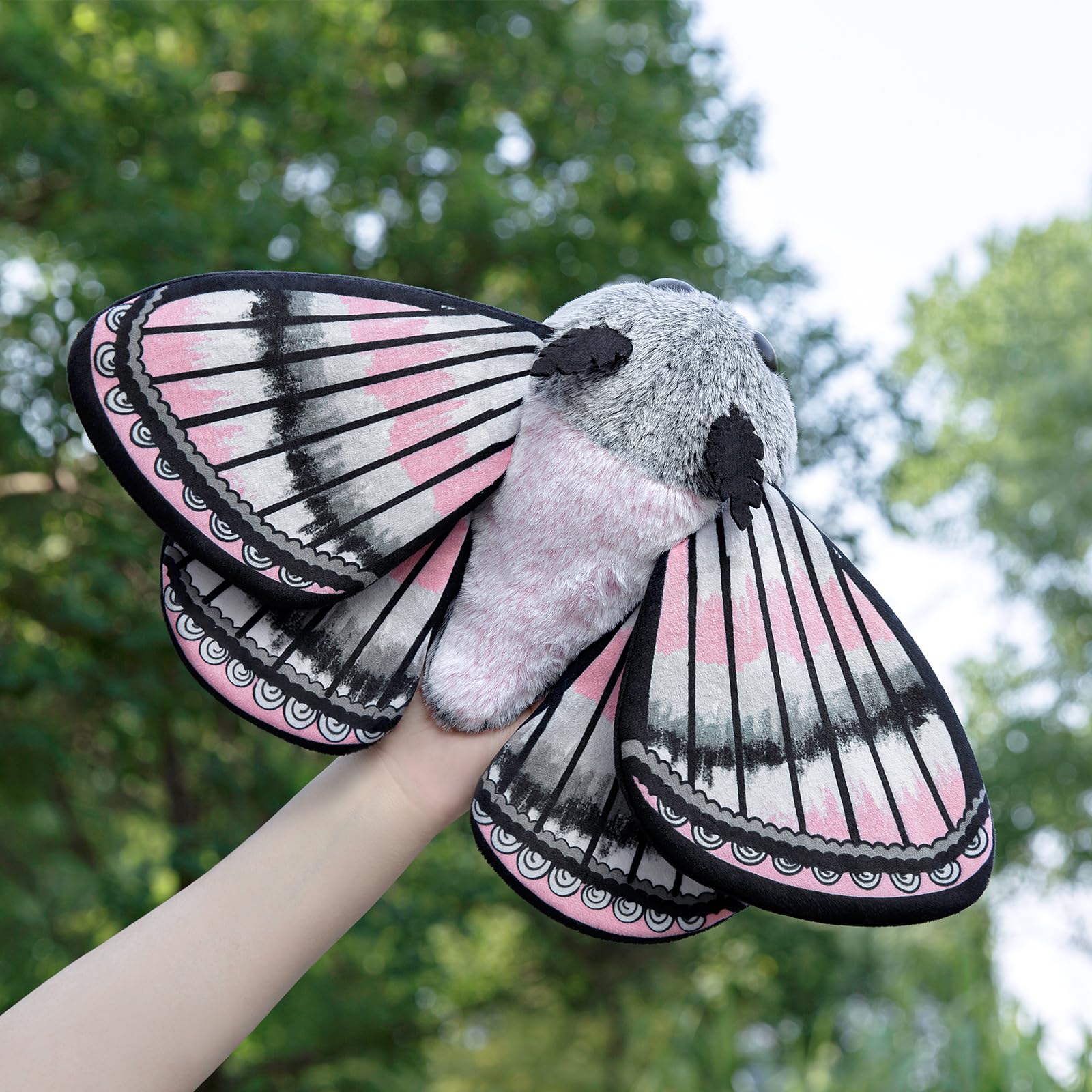 Cute Moth Plush Toy, White Moth Stuffed Animals