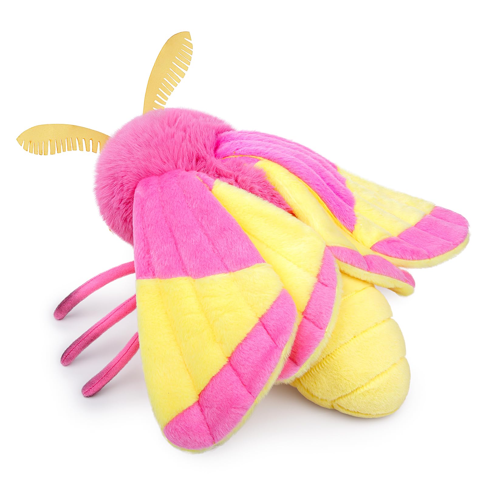 Rosy Maple Moth Stuffed Animal Moth Plush Pillow Toy, Funny Mothman Pillow Throw 12in