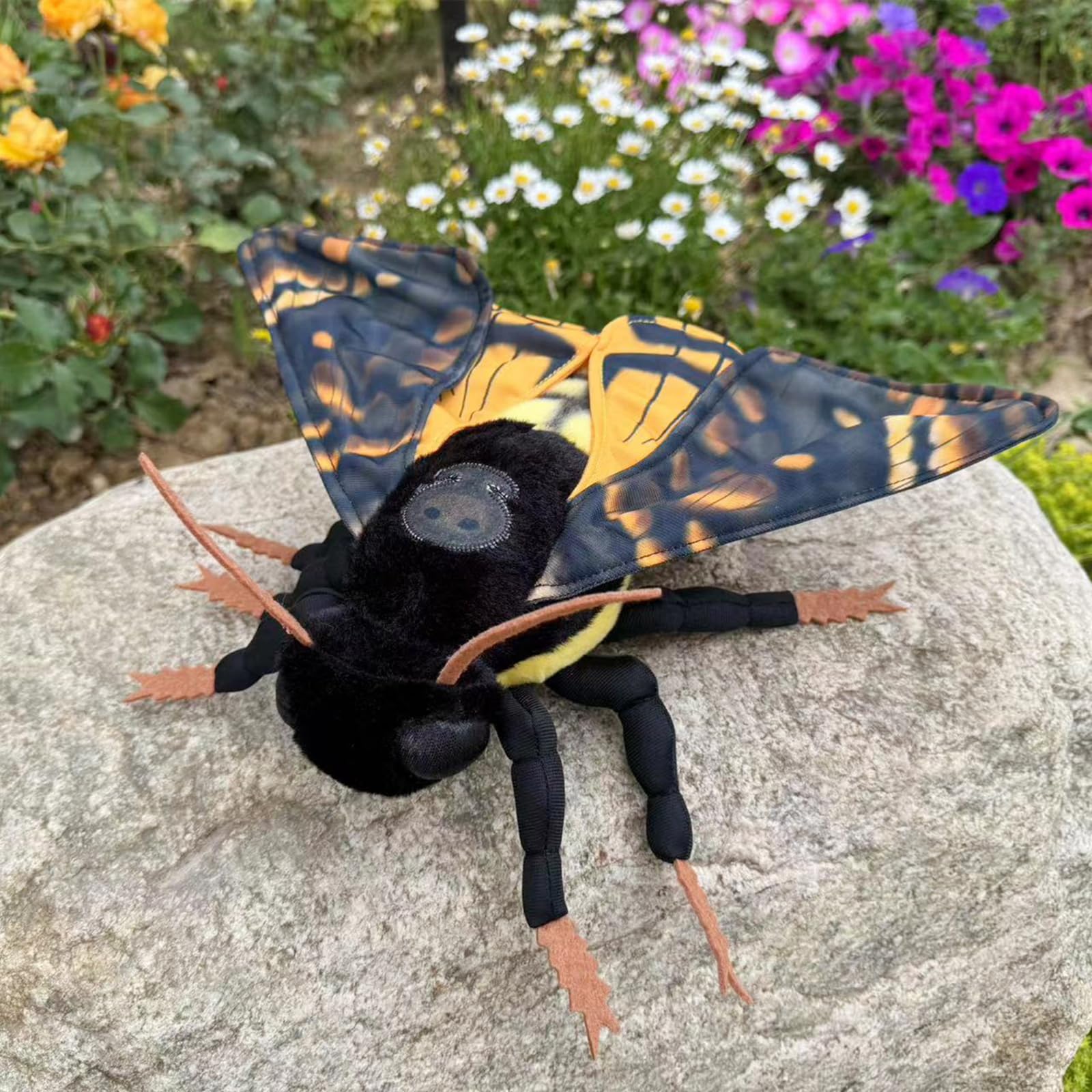 Death's-Head Hawkmoth Plush Toy, Large Death Hawk Moth Stuffed Animals