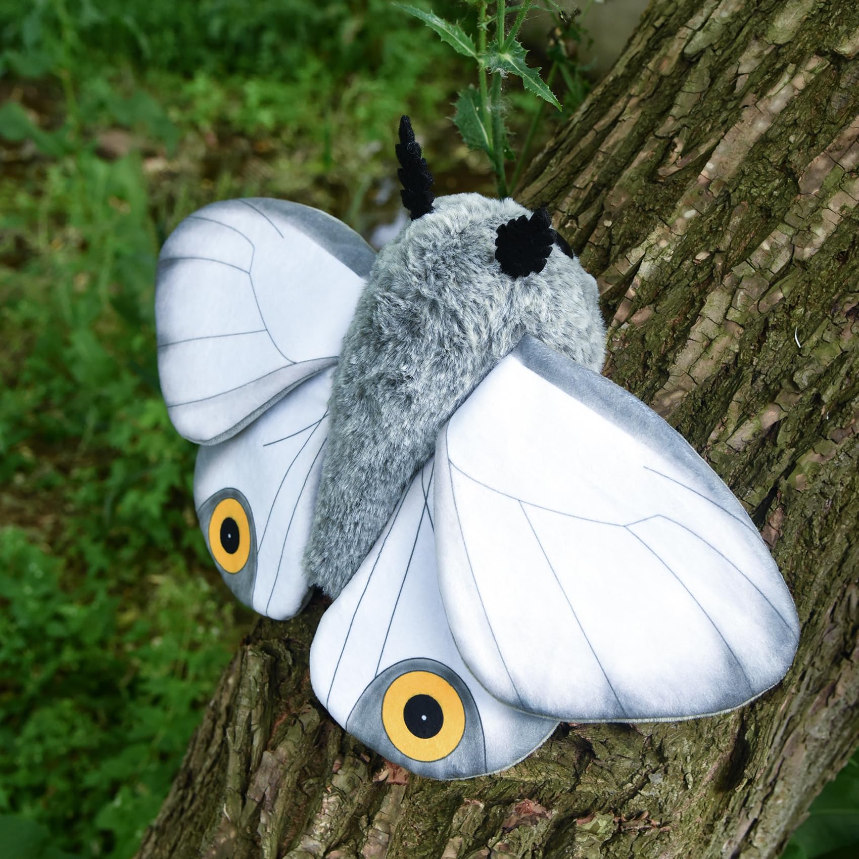 Cute Moth Plush Toy, White Moth Stuffed Animals